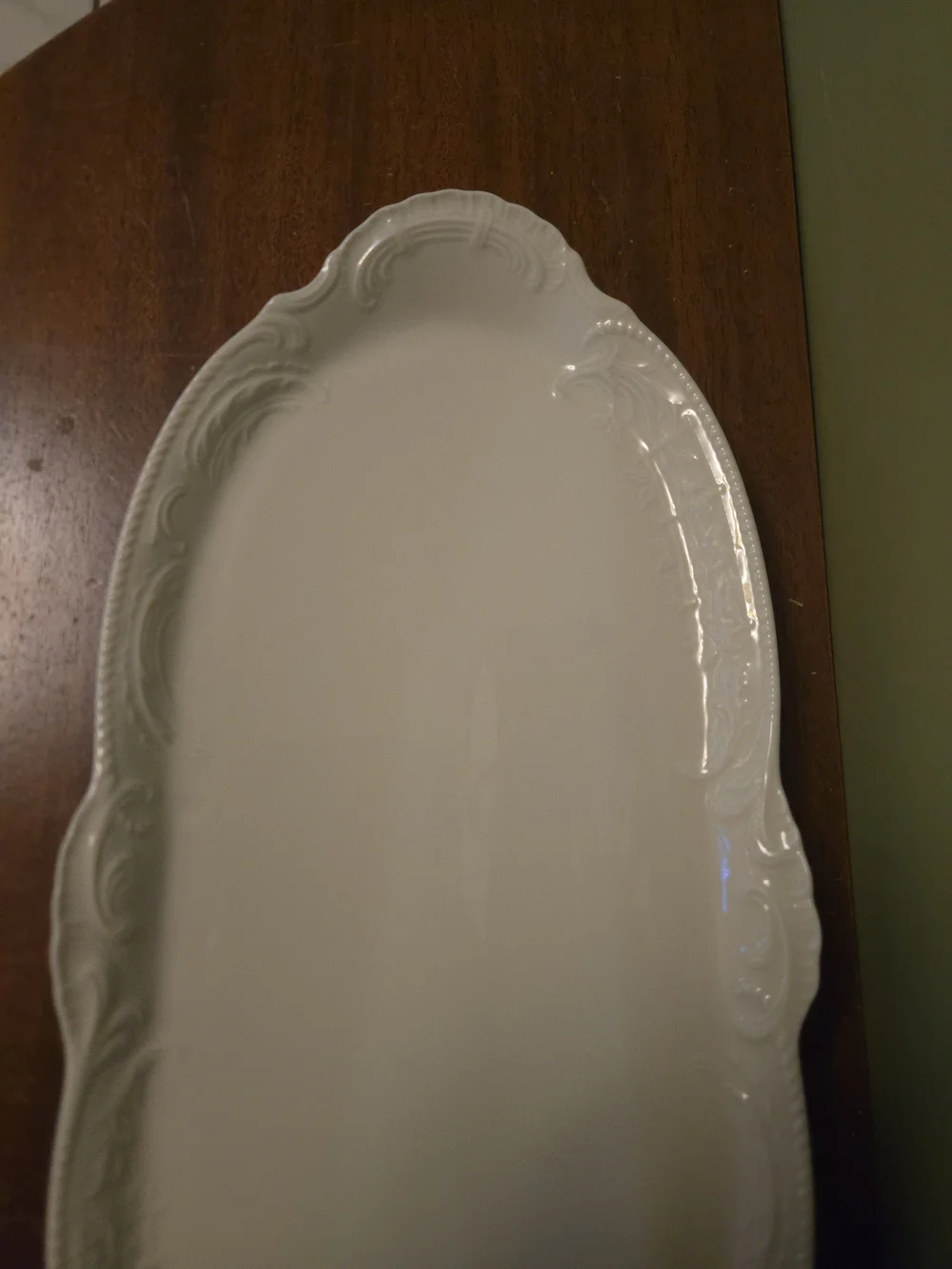 Rosenthal Classic White Porcelain Oval Platter 14x7 in Germany Solid Glossy